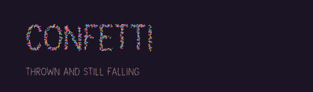 /Confetti specimen